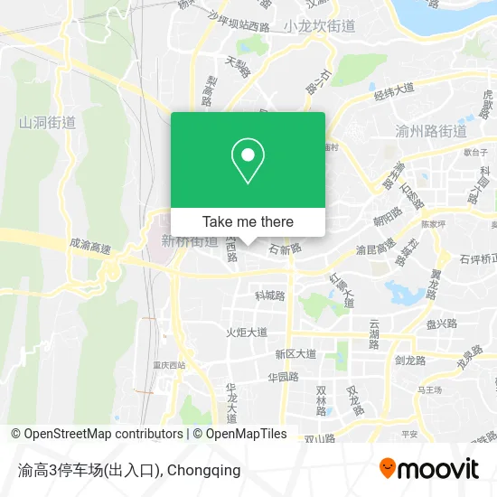 渝高3停车场(出入口) map