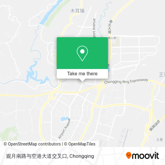 观月南路与空港大道交叉口 map