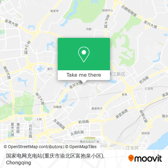 国家电网充电站(重庆市渝北区富抱泉小区) map