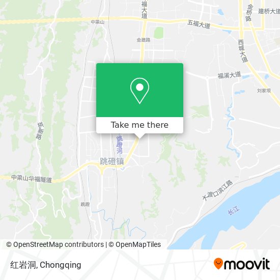 红岩洞 map