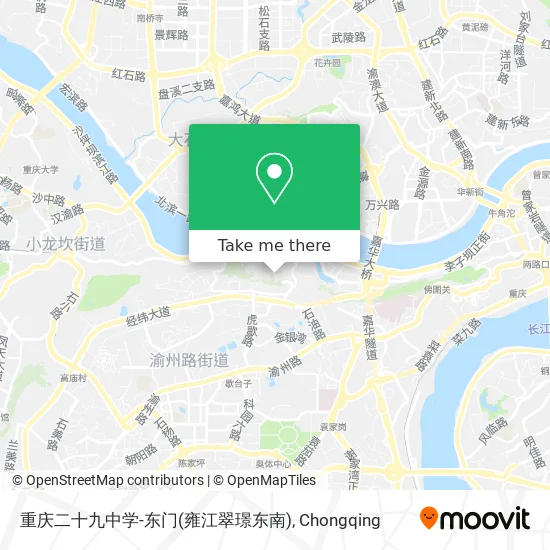 重庆二十九中学-东门(雍江翠璟东南) map