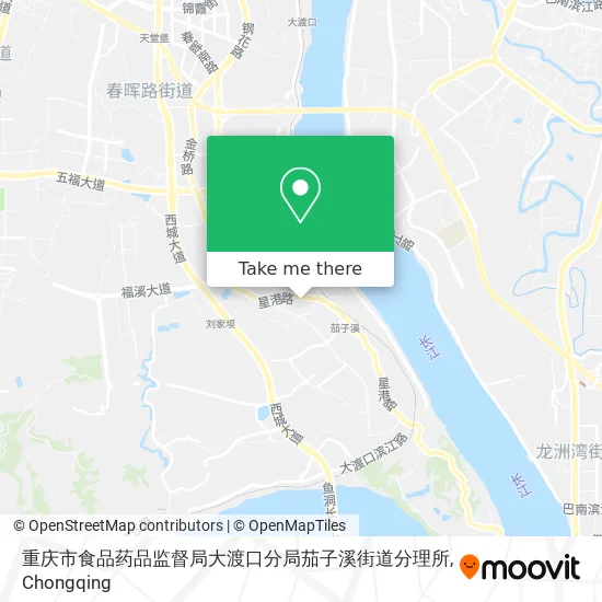 重庆市食品药品监督局大渡口分局茄子溪街道分理所 map