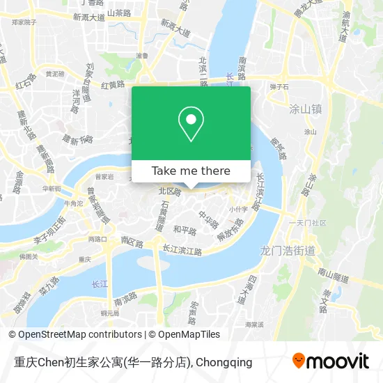 重庆Chen初生家公寓(华一路分店) map