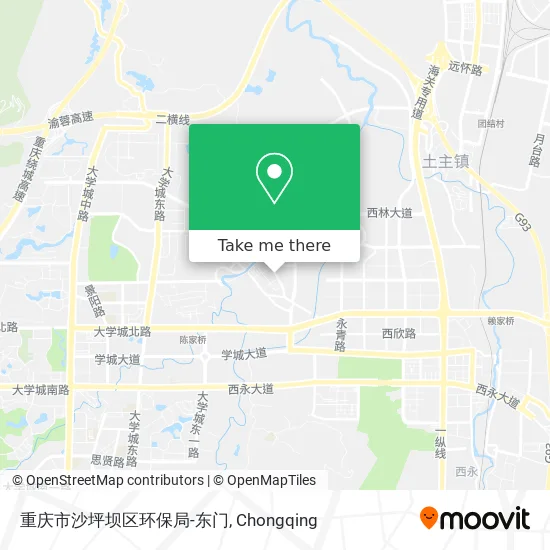 重庆市沙坪坝区环保局-东门 map