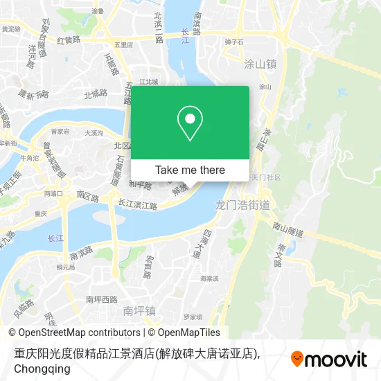 重庆阳光度假精品江景酒店(解放碑大唐诺亚店) map