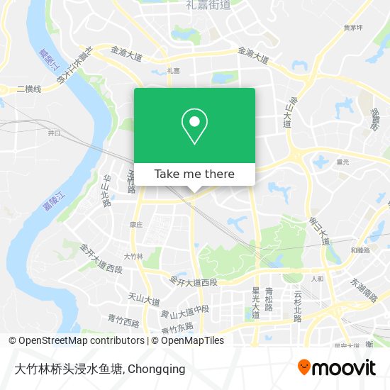 大竹林桥头浸水鱼塘 map