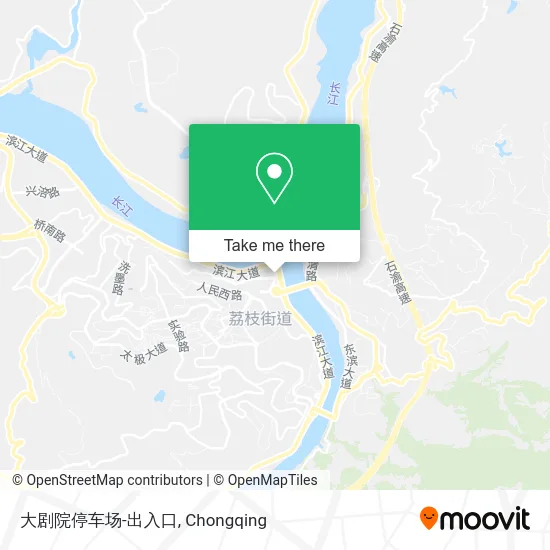 大剧院停车场-出入口 map