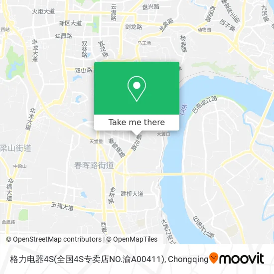 格力电器4S(全国4S专卖店NO.渝A00411) map