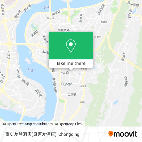重庆梦琴酒店(原阿梦酒店) map