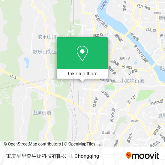 重庆早早查生物科技有限公司 map