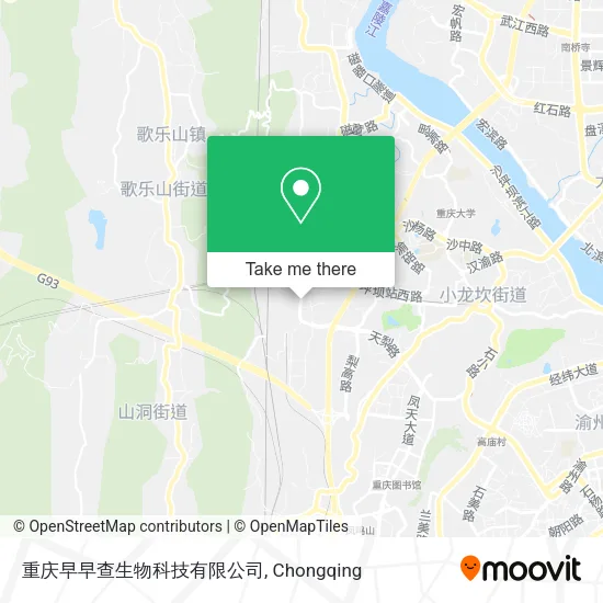 重庆早早查生物科技有限公司 map