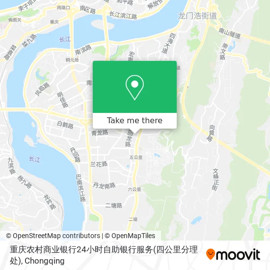 重庆农村商业银行24小时自助银行服务(四公里分理处) map