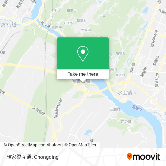 施家梁互通 map