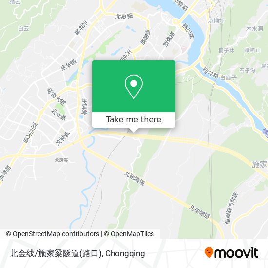 北金线/施家梁隧道(路口) map