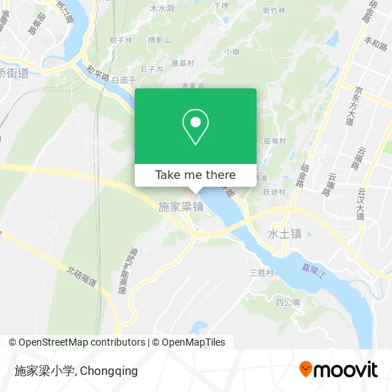 施家梁小学 map
