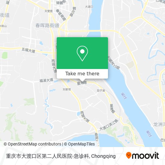 重庆市大渡口区第二人民医院-急诊科 map