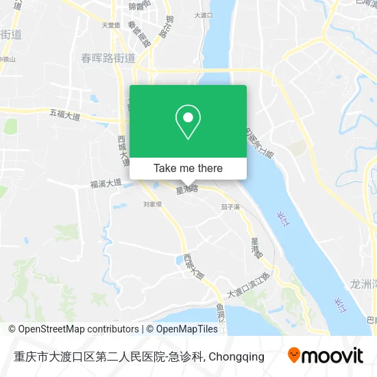 重庆市大渡口区第二人民医院-急诊科 map