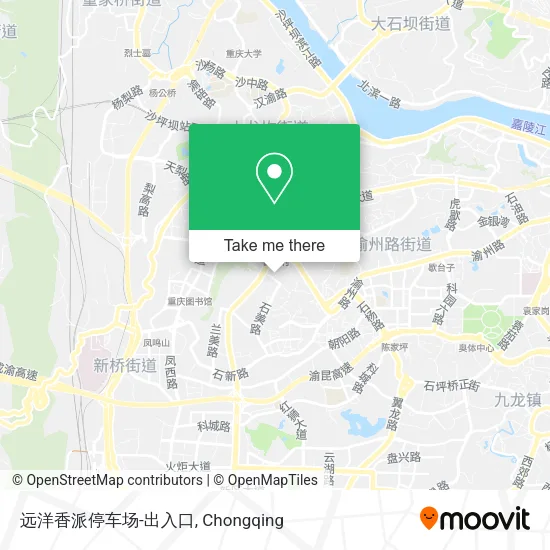 远洋香派停车场-出入口 map