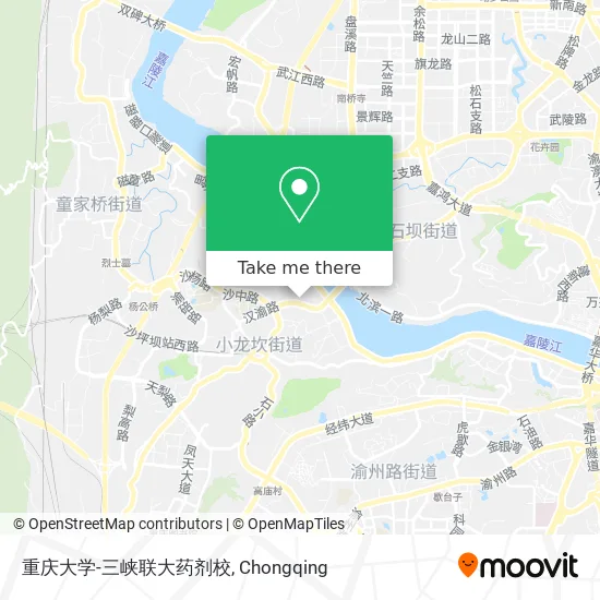 重庆大学-三峡联大药剂校 map
