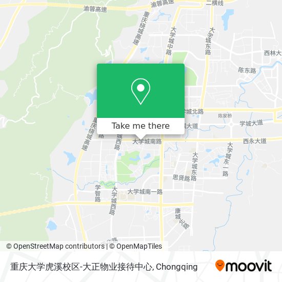 重庆大学虎溪校区-大正物业接待中心 map