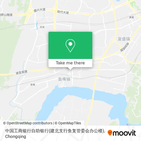 中国工商银行自助银行(建北支行鱼复管委会办公楼) map