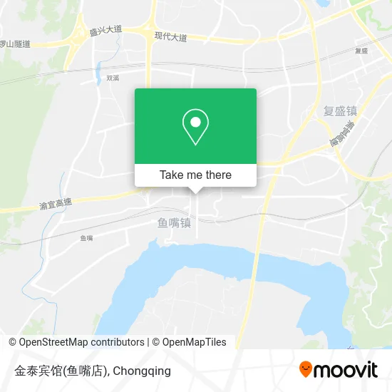 金泰宾馆(鱼嘴店) map