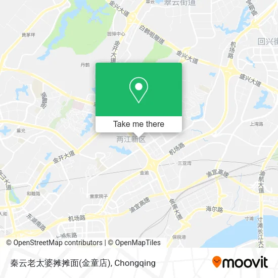 秦云老太婆摊摊面(金童店) map