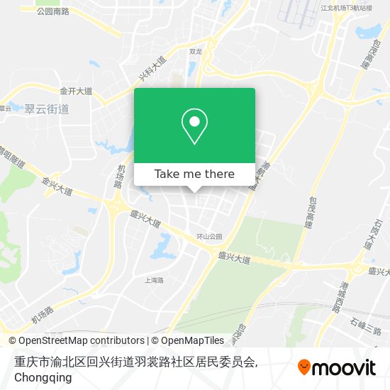 重庆市渝北区回兴街道羽裳路社区居民委员会 map