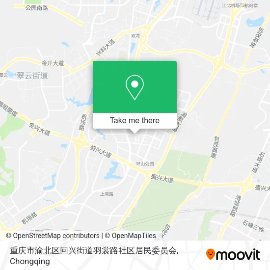 重庆市渝北区回兴街道羽裳路社区居民委员会 map