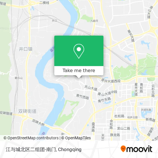 江与城北区二组团-南门 map