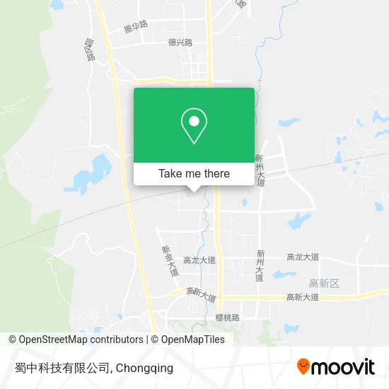 蜀中科技有限公司 map