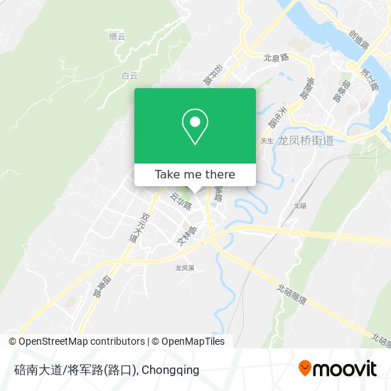 碚南大道/将军路(路口) map