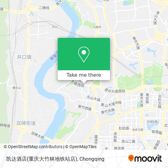 凯达酒店(重庆大竹林地铁站店) map