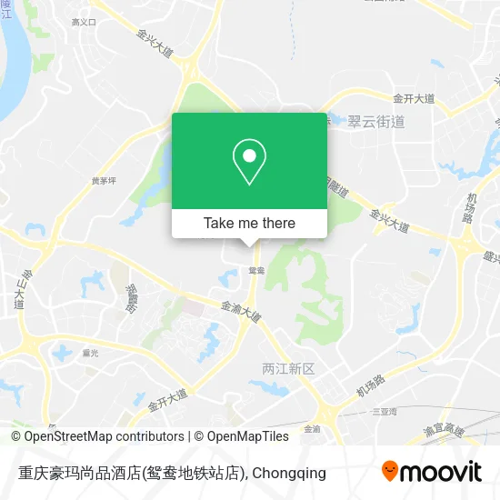 重庆豪玛尚品酒店(鸳鸯地铁站店) map