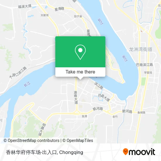 香林华府停车场-出入口 map