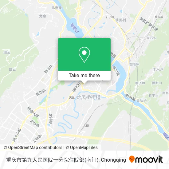 重庆市第九人民医院一分院住院部(南门) map