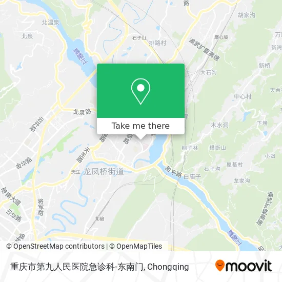 重庆市第九人民医院急诊科-东南门 map