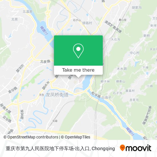 重庆市第九人民医院地下停车场-出入口 map