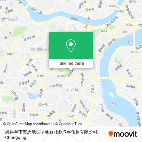 奥体车市重庆晟世绿迪新能源汽车销售有限公司 map