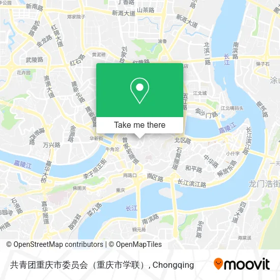 共青团重庆市委员会（重庆市学联） map
