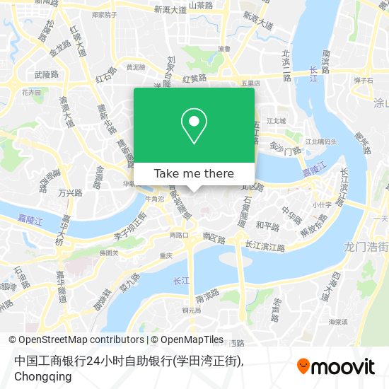 中国工商银行24小时自助银行(学田湾正街) map