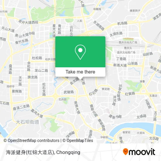 海派健身(红锦大道店) map