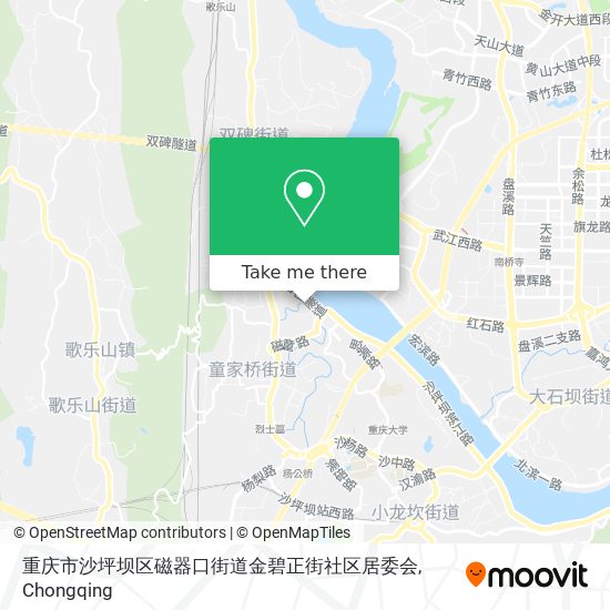 重庆市沙坪坝区磁器口街道金碧正街社区居委会 map