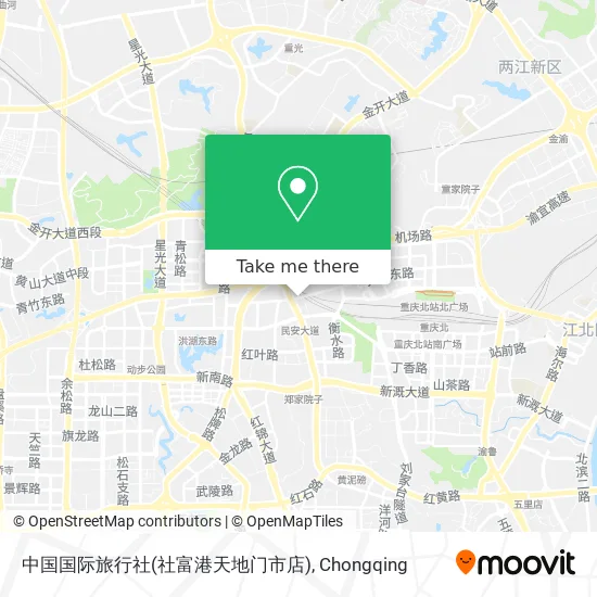 中国国际旅行社(社富港天地门市店) map