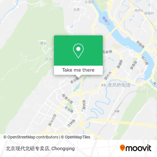 北京现代北碚专卖店 map