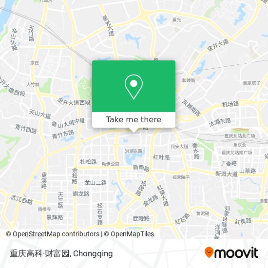 重庆高科·财富园 map