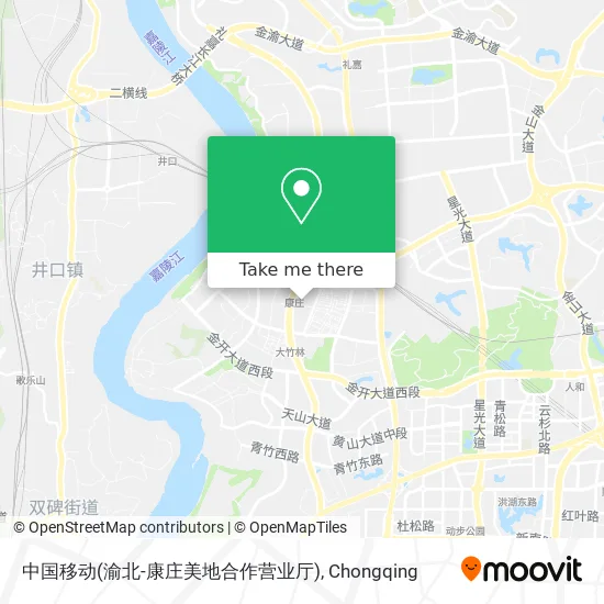 中国移动(渝北-康庄美地合作营业厅) map