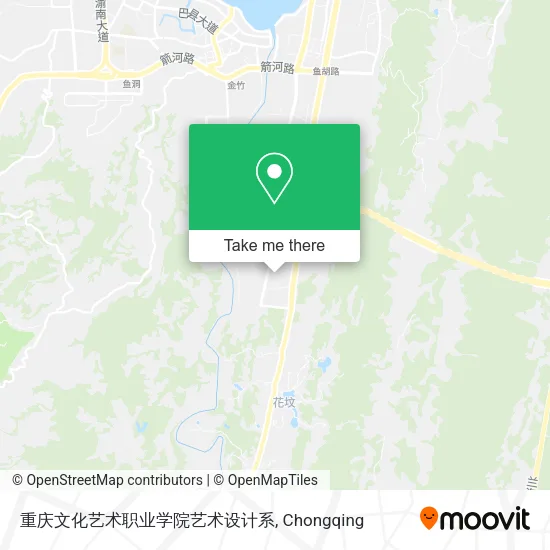 重庆文化艺术职业学院艺术设计系 map