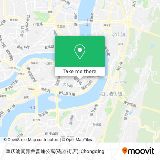 重庆渝闻雅舍普通公寓(磁器街店) map