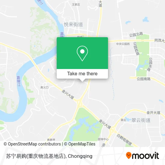 苏宁易购(重庆物流基地店) map
